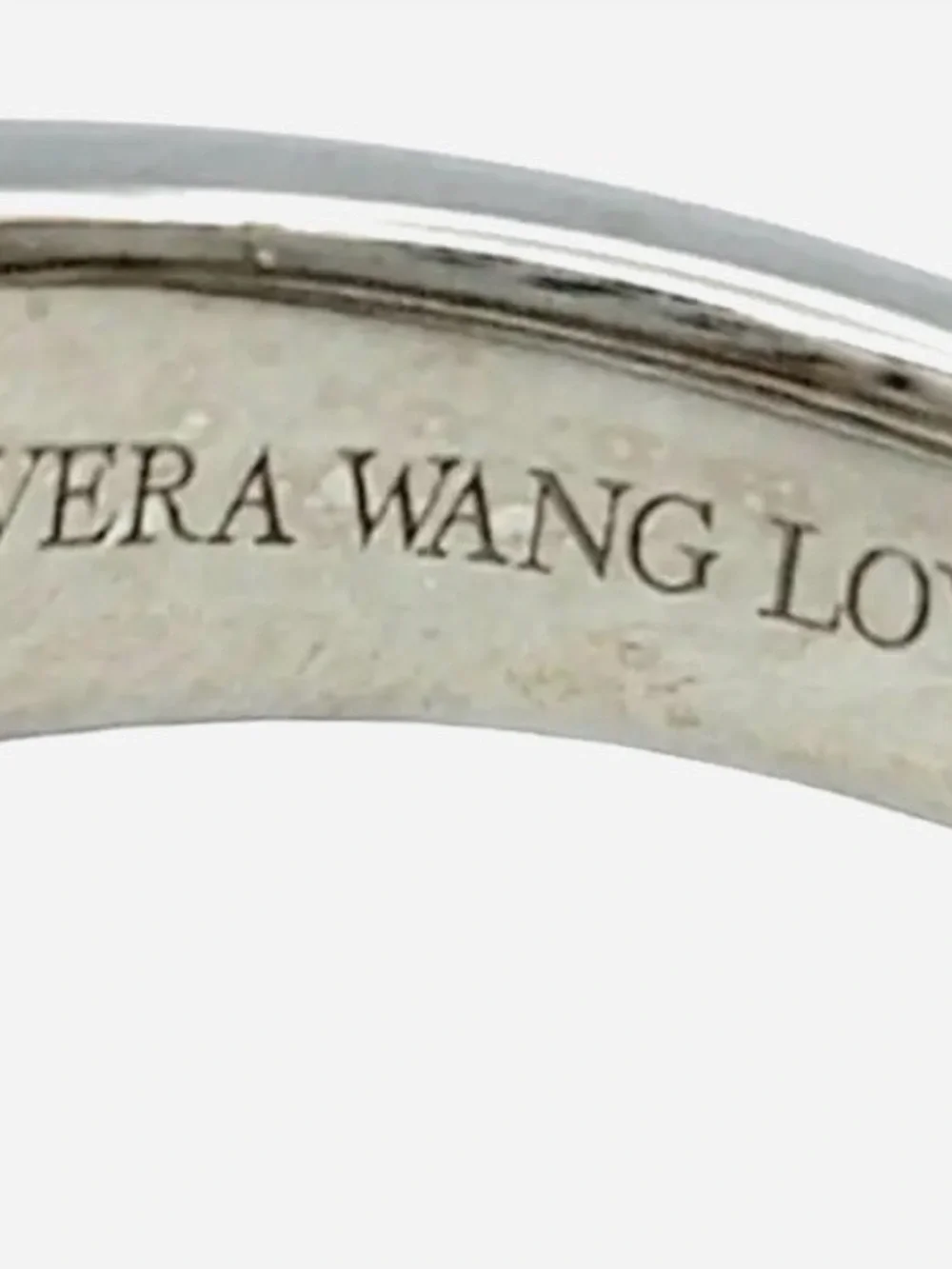 Vera Wang Love collection Diamond pave ring with natural sapphires size 6.5